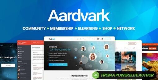 Aardvark v4.45.2 – Community, BuddyPress Theme