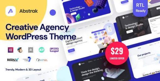 Abstrak Theme GPL - Creative Agency Theme v1.4.0