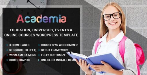 Academia 3.3 – Education Center WordPress Theme