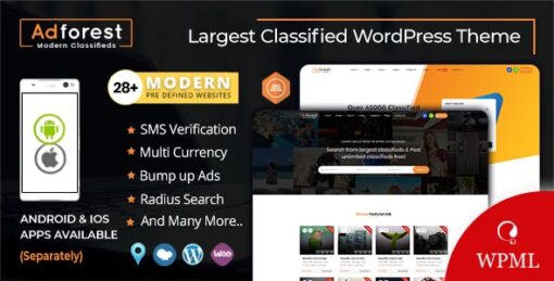AdForest Theme GPL v5.1.1 - Classified Ads WordPress Theme