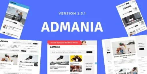 Admania - Adsense WordPress Theme With Gutenberg Compatibility 2.5
