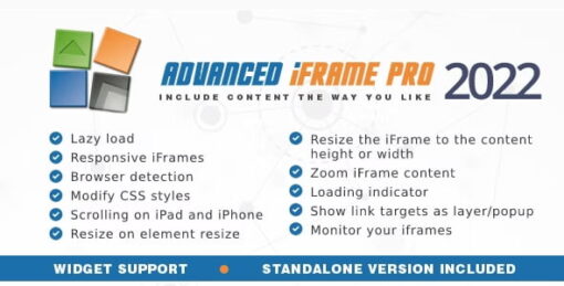 Advanced iFrame Pro Plugin 2022.2
