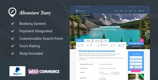 Adventure Tours - WordPress Tour/Travel Theme v5.1.2