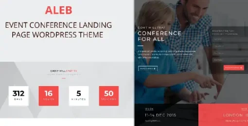 Aleb - Event Conference Onepage WordPress Theme