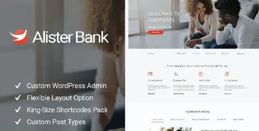 Alister Bank - Credits & Banking Finance WP Theme
