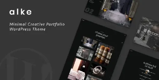 Alke  Minimal Creative Portfolio WordPress Theme