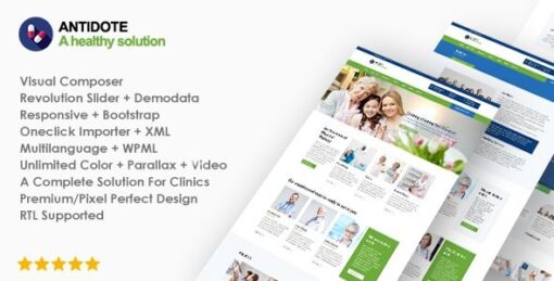 Antidote – Health & Medical WordPress Theme v1.1.9