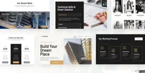 Architude Architecture Agency & Interior Design Elementor Template Kit