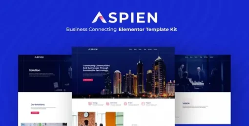 Aspien - Business Connecting Elementor Template Kit