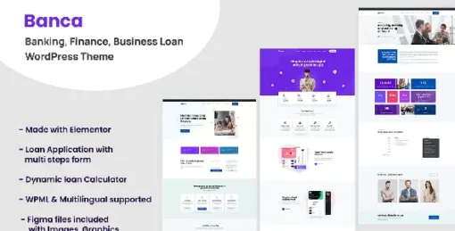 Banca - Banking, Business Loan WordPress Theme