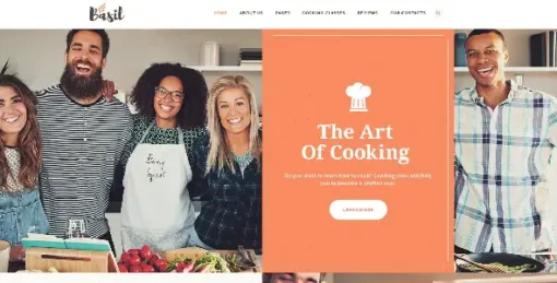 Basil  Cooking Classes and Workshops WP Theme
