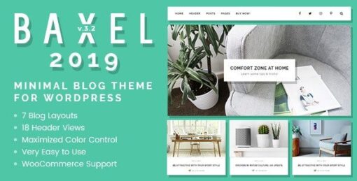 Baxel – Minimal Blog Theme for WordPress v5.0