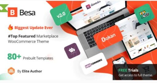 Besa Theme v2.2.23 - Elementor Marketplace WooCommerce