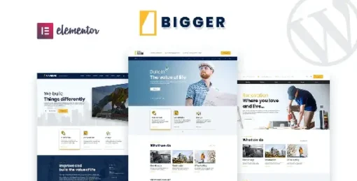 Bigger - Construction WordPress Theme