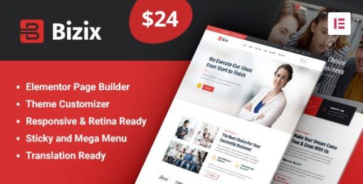Bizix Theme GPL - Corporate and Business Theme For Wordpress 2.1.1