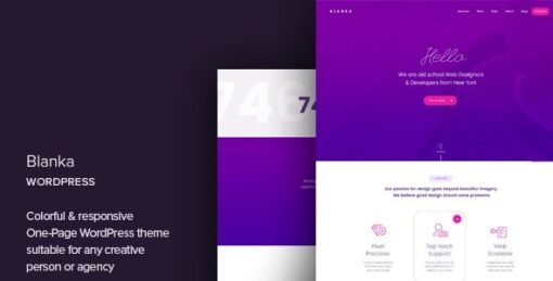 Blanka – One Page WordPress Theme v1.3
