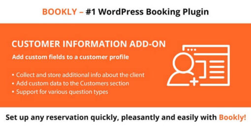 Bookly Customer Information Addon v3.0