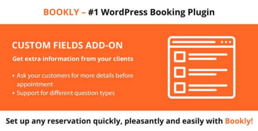 Bookly Pro Custom Fields Addon v4.3