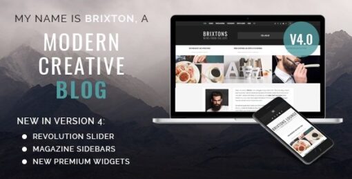Brixton – A Responsive WordPress Blog Theme v5.3