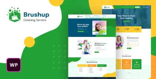 Brushup - Cleaning Service Company WordPress