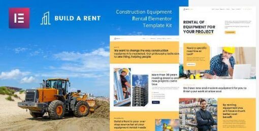 Build-A-Rent - Construction Equipment Rental Elementor Template Kit