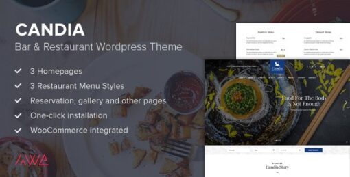 Candia - Bar & Restaurant WordPress Theme v1.1.3