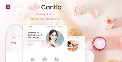 Cantiq - Beauty Spa Salon Therapy Elementor Template Kit