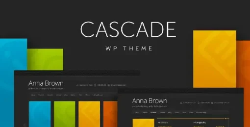 Cascade - Personal vCard WordPress Theme