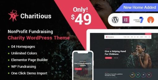 Charitious – NonProfit Fundraising Charity WordPress Theme v3.4