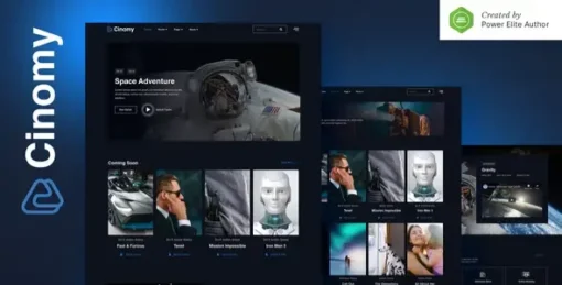 Cinomy – Movie TV & Streaming Services Elementor Template Kit