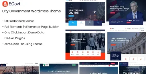 City Government WordPress Theme - Egovt