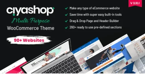 CiyaShop Theme GPL v4.16.0 - Responsive Multi-Purpose WooCommerce