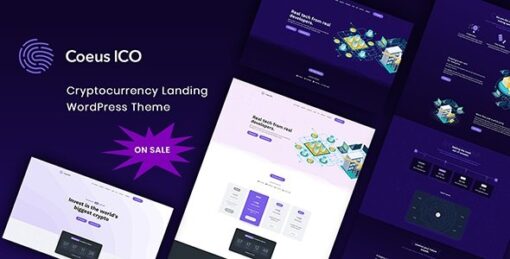 Coeus – Cryptocurrency Landing Page WordPress Theme v1.1.5