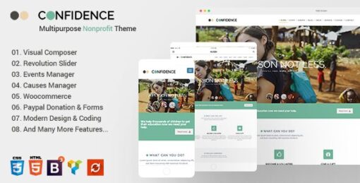 Confidence – Multipurpose Nonprofit WordPress Theme v3.3.1