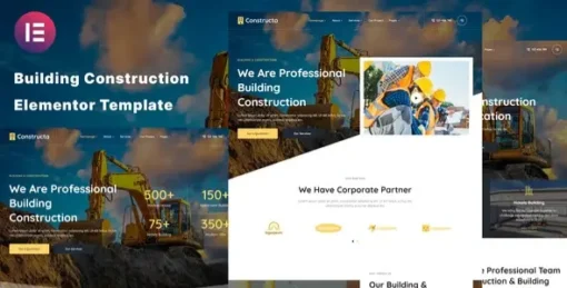 Constructa Building & Construction Elementor Template Kit GPL