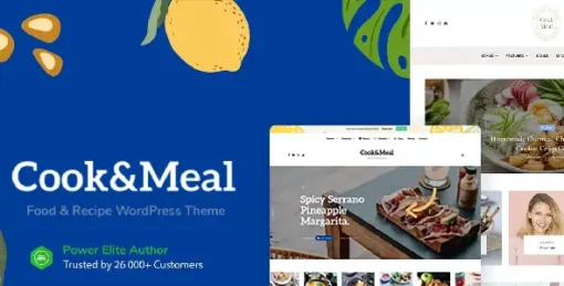 Cook&Meal - Food Blog & Recipe WordPress Theme