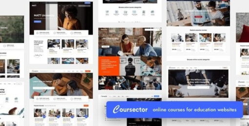 Coursector – LMS Education WordPress v1.3.1