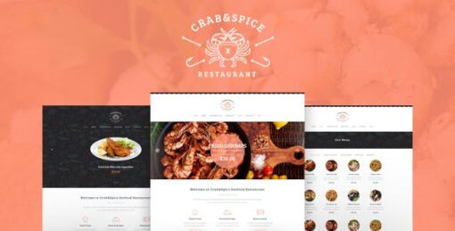 Crab & Spice – Restaurant and Cafe WordPress Theme v1.3.1