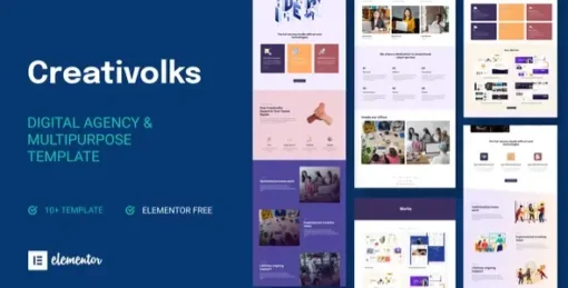 Creativolks - Creative & Business Agency Elementor Template Kit