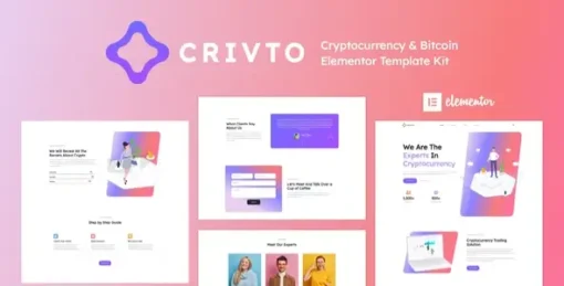 Crivto - Cryptocurrency & Bitcoin Elementor Template Kit