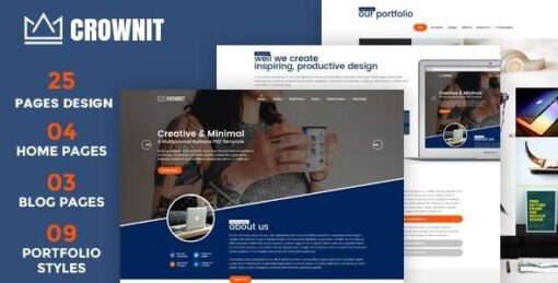 CrownIT – Responsive Multi-Purpose WordPress Theme v1.5
