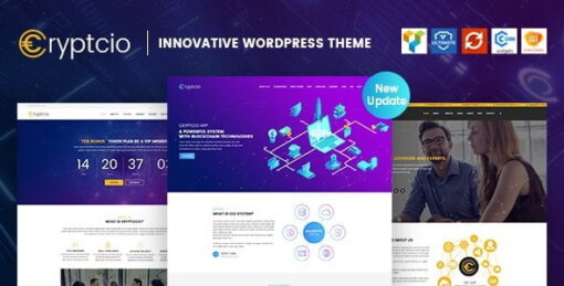 Cryptcio 1.6.1 – Innovative WordPress Theme