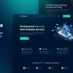 Cryptiva – Cyber Security Services Elementor Template Kit