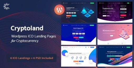 Cryptoland – ICO Landing Pages WordPress Theme v2.2.3