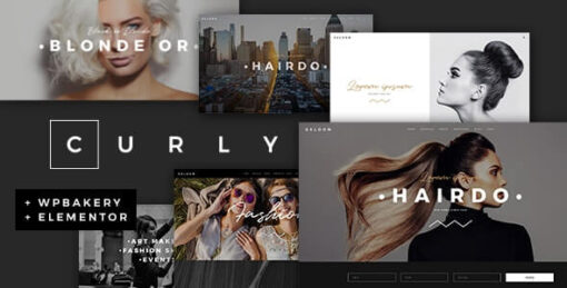 Curly Hairdressers and Hair Salons Theme 2.5