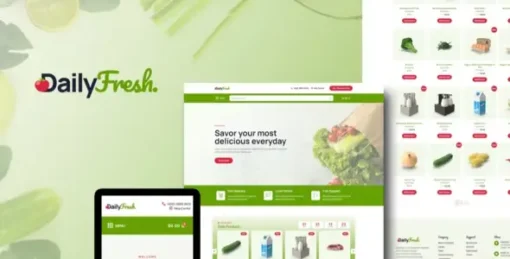 DailyFresh - Grocery Store Elementor Template Kit