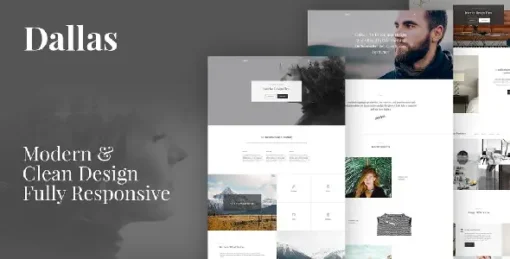 Dallas Minimal Portfolio Business WordPress Theme