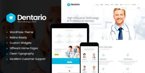 Dentario – Dentist, Medical & Healthcare WordPress Theme + RTL v1.5