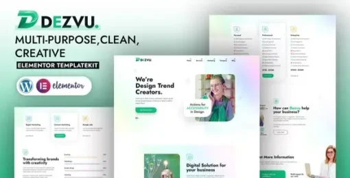 DezVu – Creative Agency Elementor Template Kit
