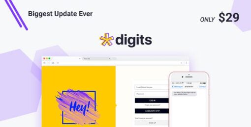 Digits WordPress Plugin Mobile Phone Number OTP Signup and Login Form v8.4.6
